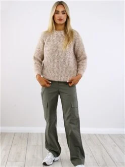 Jjxx Green / Dusty Olive Kendal Cargo Trousers -Style Nest Store 29328 2