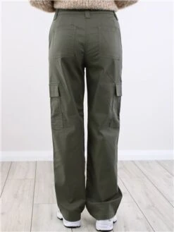 Jjxx Green / Dusty Olive Kendal Cargo Trousers -Style Nest Store 29328 3