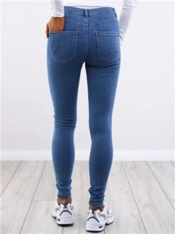 Only Blue / Medium Blue Denim Rain Reg Skinny Fit Jeans -Style Nest Store 29439 3