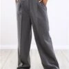 Brave Soul Grey Nina Wide Leg Trouser -Style Nest Store 29442