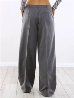 Brave Soul Grey Nina Wide Leg Trouser -Style Nest Store 29442 3