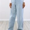 Tally Weijl Blue High Waist Wide Leg Jeans -Style Nest Store 29505