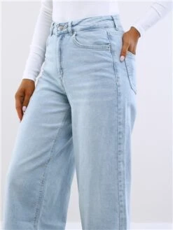 Tally Weijl Blue High Waist Wide Leg Jeans -Style Nest Store 29505 3