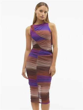 Veromoda Brown / Rustic Brown Hannah Party Dress 3 Veromoda Brown / Rustic Brown Hannah Party Dress